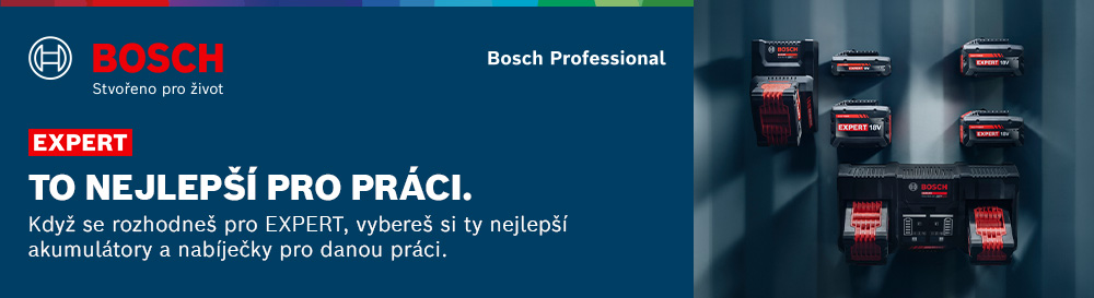BOSCH EXPERT AKUMULÁTORY A NABÍJEČKY