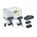 FESTOOL Šroubovací a vrtací sada TID 18 C 3,1-Set T18