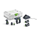 FESTOOL Akumulátorový vrtací šroubovák CXS 2,6-Set