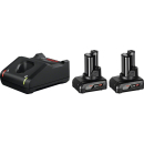 BOSCH Startovací sada 2× GBA 12V 6.0Ah + GAL 12V-40 Professional