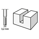 DREMEL Frézovací bit (HSS) 3,2 mm (650)