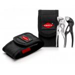 KNIPEX Sada 2 minikleští (Klešťový klíč + Cobra®) v tašce na nářadí na opasek