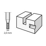 DREMEL Vysokorychlostní fréza 2,0 mm (193)
