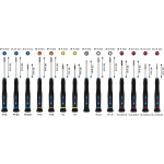 BOSCH PRO Sada přesných šroubováků PRO PH/SL/TX/TH/H, 14 ks