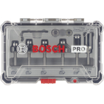 BOSCH Sada ohraňovacích fréz PRO, stopka 6 mm, 6 ks