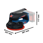 BOSCH EXPERT EXEX18V-150-5 Akumulátorová excentrická bruska