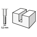 DREMEL Frézovací bit (HSS) 3,2 mm (650)
